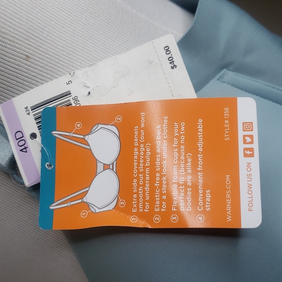 Warner's No Side Effects® Underwire Bra 1356  New with Tags - Picture 6 of 6